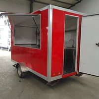 Équipement de cuisine complet Mini Square Food Trailer for Fast Food BBQ Coffee Hot Dogs Taco Pizza Catering Snack Foods for Outdoor