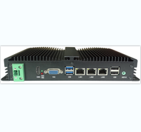 2LANS/3LANS/4LANS Fanless BOX PC I5-4200U I7-4500U 5600U CPU 6COM Mini PC 8GPIO Phoenix Terminal 9-36V DC12V Industrial Mini PC