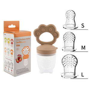 BPA Free Baby <strong>Fruit</strong> Feeder Squeeze Feeding Infant Food Dispensing With Baby <strong>Dummy</strong> Pacifier 3PC in One Set - Product Image 4