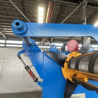 Dérouleur hydraulique à bras de maintien pour ligne d'alimentation automatique de bobines d'acier 10T à haute efficacité