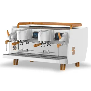 Máquina de café semiautomática con Triple Caldera, equipo de café Espresso comercial, capuchino, nuevo diseño