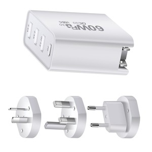 Chargeur multifonction 60W PD QC3.0 USB-C pour ordinateur portable et téléphone, charge rapide - Product Image 4