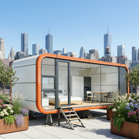 Villa modulaire en conteneur maritime modifié de 20 pieds/40 pieds, cabine mobile Apple, maison préfabriquée, bureau, hôtel, atelier moderne en acier de luxe