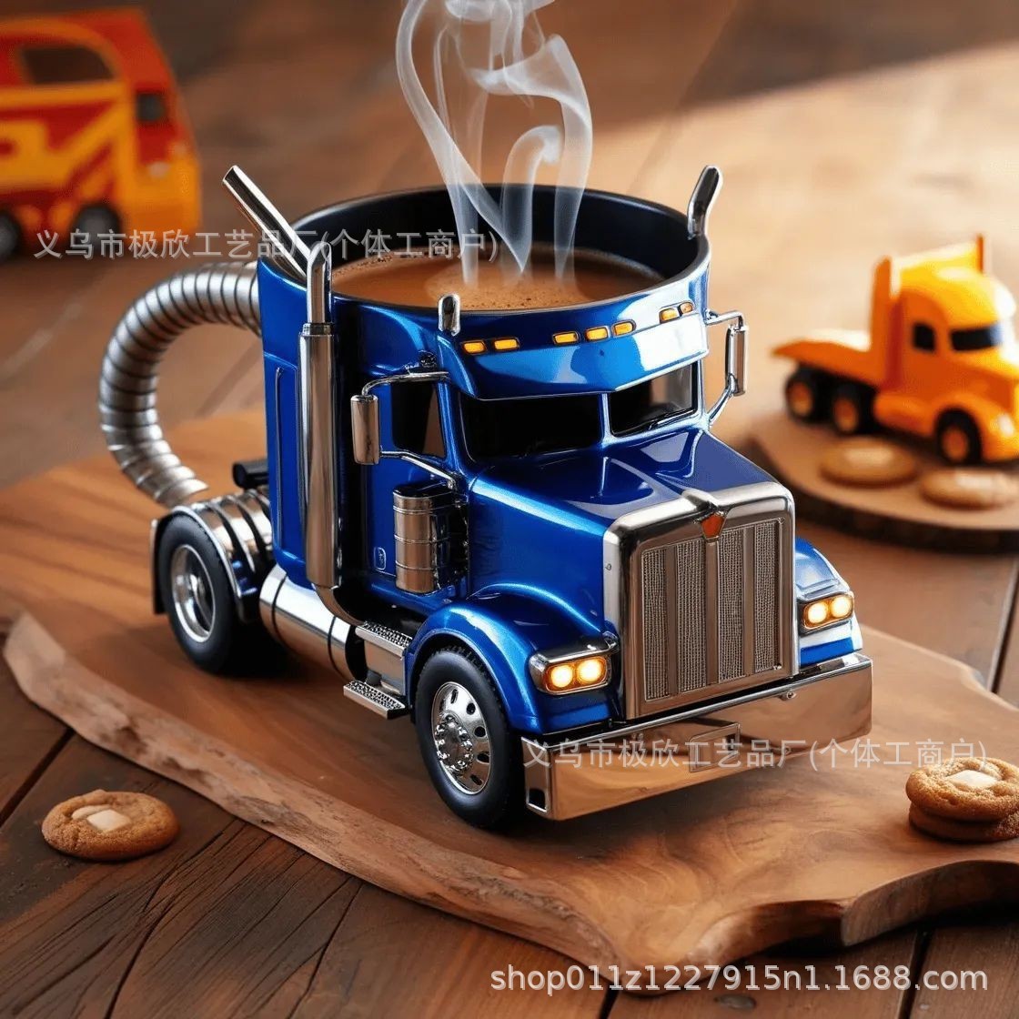 Tazza per camion blu