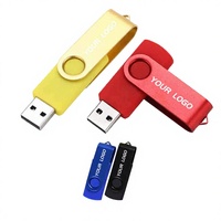 Flashdisk USB Putar USB 2.0 Pendrive Plastik Memory Stick untuk Laptop Tablet Ponsel