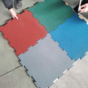 Revêtement de sol en <span class=keywords><strong>caoutchouc</strong></span> pour aire de jeux extérieure personnalisée, puzzle, dalles colorées non toxiques, dalles en <span class=keywords><strong>caoutchouc</strong></span> pour aire de jeux - Product Image 4