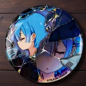 ReZero : Commencer une nouvelle vie dans un autre monde Re0 Shattered Glass Metal Snap Charm Beatrice Ram Flash - Product Image 3