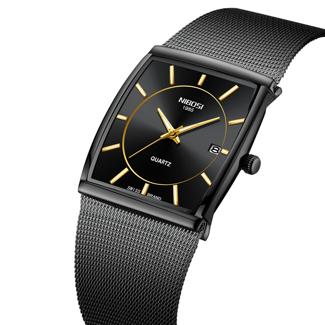 NIBOSI 2338 Branded Watches Men Wrist Luxury Water Resistant Quartz Watch Men Wristwatches