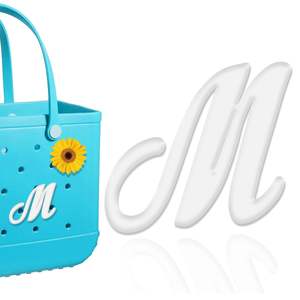 26 breloques de lettres pour sac Bogg Alphabet Lettrage Accessoires breloques compatibles avec le sac Bogg Insert original Lettre décorative - Product Image 5