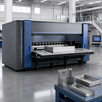 Centre de pliage flexible CNC entièrement automatique pour panneaux de moteur, haute productivité, pour la fabrication d'armoires et de boîtiers en tôle