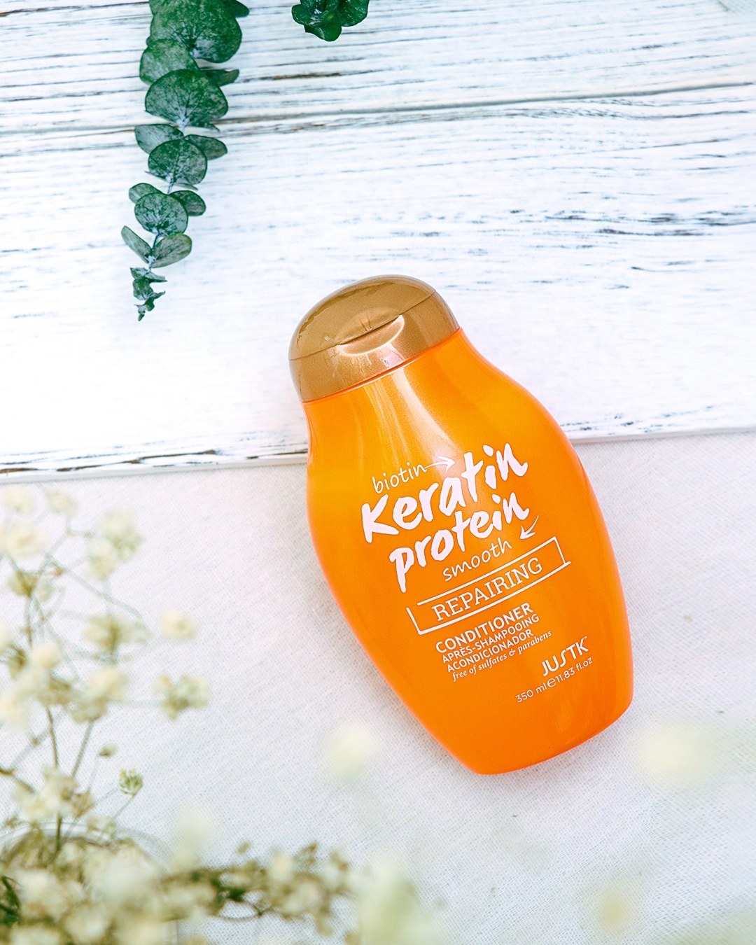 JUSTK Профессиональный биотин и кератин, восстанавливающий кондиционер для нормального восстановления волос по хорошей цене