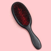 Logo personnalisé coussin d'air ABS Nylon poils de sanglier peigne de massage cheveux lisses moelleux ovale airbag brosse