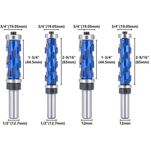 Milling Cutter 12mm 1/2" Shank Flush Trim <strong>End</strong> <strong>Mill</strong> Solid <strong>Carbide</strong> Spiral Double Bearing CNC Router Bit for Wood - Product Image 4