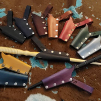 Étui de ceinture en cuir pour baguette magique de cosplay de sorcier, étui pour baguette magique, porte-baguette magique, sac pour baguette magique d'Halloween pour enchanteur