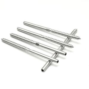 Marine Grade Stainless Steel Thread Terminal with <strong>Wood</strong> <strong>Screw</strong> for Cable Railing - Product Image 4