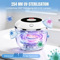 Nouveau design – Nettoyeur ultrasonique portable USB pour prothèses dentaires – Machine de nettoyage électrique intelligente alimentée par USB
