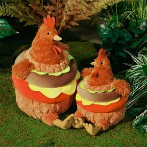 Nuevo lindo y divertido <span class=keywords><strong>pollo</strong></span> hamburguesa juguete <span class=keywords><strong>de</strong></span> peluche <span class=keywords><strong>pollo</strong></span> relleno Animal muñeca gallina hamburguesa 2 en 1 almohada <span class=keywords><strong>de</strong></span> felpa regalo <span class=keywords><strong>de</strong></span> vacaciones para niños - Product Image 4