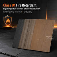 Lembaran Laminasi Dekoratif Tahan Api Panel Laminasi Tekanan Tinggi untuk Pintu Lemari Dapur Partisi Bilik Kamar Mandi
