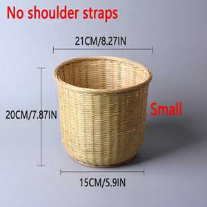Handmade Woven Bamboo Basket <b>Backpack</b> Eco Friendly Harvest Carrier Natural Rattan Storage <b>Backpack</b> Supplier - Product Image 6