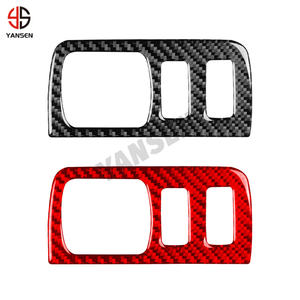 Pegatina de marco de botón de faro de coche de fibra de carbono para Renault Fluence Megane <span class=keywords><strong>RS</strong></span> 2009 2010 2011 <span class=keywords><strong>2012</strong></span> 2013 2014 2015 - Product Image 1