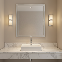 DUTU Lavabo en céramique rectangulaire blanc pur moderne pour salle de bain, avec robinet monocommande à levier de comptoir 9L