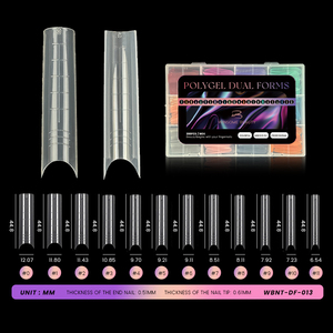 Molde de almohadilla de silicona para uñas de estilo francés de formas dobles personalizadas, Etiqueta Privada, sistema de uñas de Gel de construcción rápida, Material plástico Premium - Product Image 4