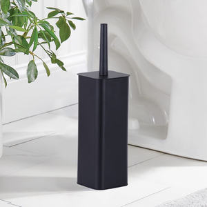 Portaescobillas para inodoro Acero inoxidable 201/Acero laminado en frío + PP + TPR Portaescobillas cuadrado para limpieza de inodoro - Product Image 6