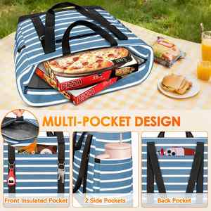 Large Soft Cooler Bag <b>Insulated</b> <b>Lunch</b> <b>Box</b> Backpack with Zippered Dispensing Lid Outdoor for Campus Girl Thermal Food Solar Panel - Product Image 4