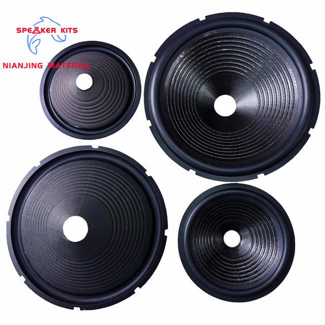 High Quality 8" 10" 12" 15" 18" Rubber Edge Oil No Press Paper Cone for Woofer Speaker Accessories