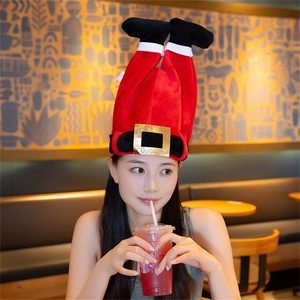 Chapeau électrique inversé <span class=keywords><strong>de</strong></span> Père <span class=keywords><strong>Noël</strong></span> sculpté en forme <span class=keywords><strong>de</strong></span> requin amusant avec <span class=keywords><strong>chansons</strong></span> <span class=keywords><strong>de</strong></span> <span class=keywords><strong>Noël</strong></span>, ornements <span class=keywords><strong>de</strong></span> <span class=keywords><strong>Noël</strong></span> élégants - Product Image 3