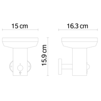 Lampe Solaire LED Extérieure Étanche IP44 en Acier Inoxydable 600LM Détection 8-12M Faisceau 120° pour Balcon/Cour/Jardin