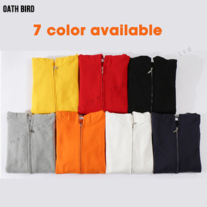 Impressão personalizada Bordado Logotipo 330gsm Fleece Zipper Jacket Hoodie dos homens Regular Fit Equipe Workwear Unisex Empresa Funcionários Uniforme - Product Image 5