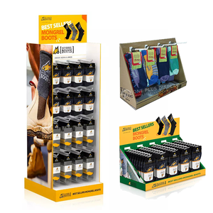 Sinh thái thân thiện có thể gập lại tông quần áo Rack hiển thị cho T-Shirts và vớ 4-Tier tùy chỉnh mua bin - Product Image 2