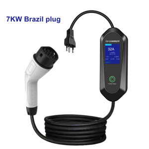 Rtfly oem/odm เครื่องชาร์จแบบพกพา250V 32A 7KW ประเภท2ที่ชาร์จ IEC 62196 AC <span class=keywords><strong>mennekes</strong></span> ปลั๊กบราซิล - Product Image 1
