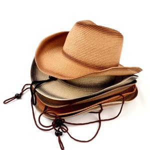 Cowboy <b>Hat</b> <b>Straw</b> Wide Brim Adjustable Unisex Outdoor Spring Summer Fashion Sun Protection <b>Hat</b> - Product Image 3