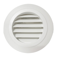 Diffuseur de plafond d'air rond en ABS avec moustiquaire intégrée Mes pour évents HVAC