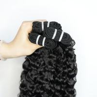 Lot de Cheveux Humains Bruts Bouclés Birmans, Provenant d'un Donneur Unique, Cuticules Alignées, Non Traités, pour Tissage, Vente en Gros