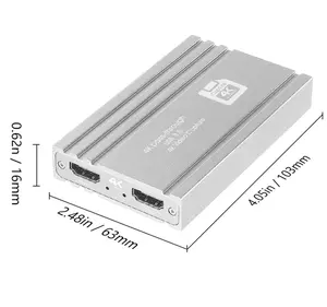 최고의 품질 2023 뜨거운 판매 USB 4K 60Hz HDMI 호환 비디오 캡처 카드 1080P 게임 녹화 플레이트 라이브 스트리밍 박스 USB 3.0