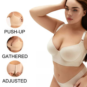 Áo ngực nữ cỡ lớn, có gọng, nâng ngực, kiểu trơn, dây đeo có thể điều chỉnh, may theo yêu cầu số lượng lớn - Product Image 5