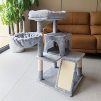 Arbre à chat d'intérieur de haute qualité sur le thème d'Halloween, tour à chat multi-niveaux, design attrayant, griffoir multifonctionnel pour chat
