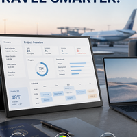 Moniteur portable FHD IPS de 18,5 pouces pour les voyages d'affaires, 1080P HDR, double type-C, deuxième écran de jeu avec support pliable