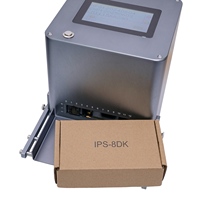 Impresora de Inyección de Tinta Estática de Escritorio IPS-8DK, Impresora de Codificación Táctil Compacta de 5 Pulgadas (1-12.7mm) para Fecha, Logotipo, Código QR, Número de Lote en Etiquetas Flexibles