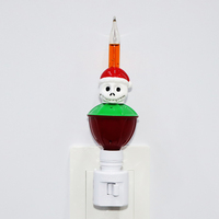 Cappello da Babbo Natale a Forma di Teschio con LED, Decorazione Gotica Natalizia, Lampada Sicura per Bambini in ABS, Ricaricabile USB, Batteria Inclusa, Regalo per le Feste, Vendita all'Ingrosso