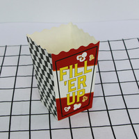 Vente en gros de boîtes de pop-corn jetables bon marché, seau à pop-corn en papier imprimé de logo de taille personnalisée, boîtes d'emballage alimentaire pour pop-corn