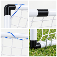 Ensemble de 2 buts de football pour enfants avec ballon, jouets de sport en plastique pour l'extérieur, pour jouer dans la cour et pratiquer les tirs pour débutants