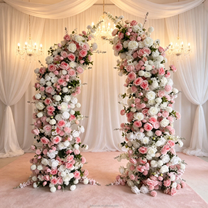 Arco <span class=keywords><strong>de</strong></span> Flores Artificiales con Protección Contra Sobrecargas, Producción Rápida en <span class=keywords><strong>7</strong></span> Días para Fondo <span class=keywords><strong>de</strong></span> Boda, Cabina <span class=keywords><strong>de</strong></span> Fotos y Fiestas - Product Image 2