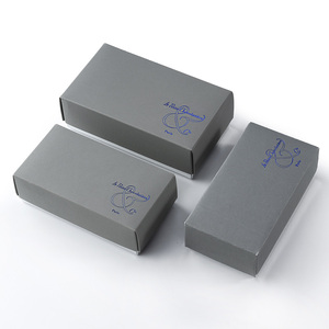 Boîtes cadeaux en papier pour chocolats à la truffe, avec logo personnalisé en relief, recyclables, de qualité alimentaire, avec séparateurs, fermeture magnétique noire de luxe - Product Image 1