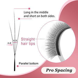 Pestañas 3D Estrechas CoMango en Forma de W, Extensiones de Pestañas, 12 Filas/Bandejas, Volumen Ruso, Pestañas Naturales de Alta Calidad al por Mayor - Product Image 2