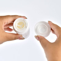 0.5oz 1oz 1.67oz 2.33oz vide fond rond torsion vers le haut blanc mat PP plastique solide parfum crème correcteur déodorant bâton Tube