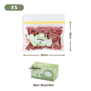 Baby <b>Mini</b> Food <b>Storage</b> Bag Plastic Food Grade Double-tendon Sealed Fresh-keeping Refrigerator Safe Microwave Safe Pull-out - Product Image 6